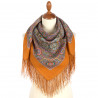 ORIGINAL PAVLOVO POSAD RUSSIAN SHAWL 89x89 cm 35x35 inches 100% Wool Scarf Wrap 2006-16