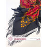 ORIGINAL PAVLOVO POSAD RUSSIAN SHAWL 146x146 cm 57x57" 100% Wool Scarf Wrap Silk Fringe 352-25