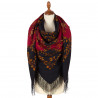 ORIGINAL PAVLOVO POSAD RUSSIAN SHAWL 146x146 cm 57x57" 100% Wool Scarf Wrap Silk Fringe 352-25