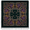 ORIGINAL PAVLOVO POSAD RUSSIAN SHAWL 146x146 cm 57x57" 100% Wool Scarf Wrap Silk Fringe 352-19
