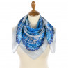 ORIGINAL PAVLOVO POSAD 100% SILK RUSSIAN SHAWL SCARF DRESS WRAP 89x89cm 10063-1