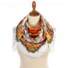 ORIGINAL PAVLOVO POSAD 100% SILK RUSSIAN SHAWL SCARF DRESS WRAP 89x89cm 10063-0