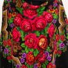 ORIGINAL PAVLOVO POSAD RUSSIAN SHAWL 146x146 cm 57x57" 100% Wool Scarf Wrap Woolen Fringe 325-18