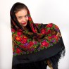 ORIGINAL PAVLOVO POSAD RUSSIAN SHAWL 146x146 cm 57x57" 100% Wool Scarf Wrap Woolen Fringe 325-18