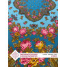 PAVLOVO POSAD RUSSIAN SHAWL 146x146 cm 57x57" 100% Wool Scarf Wrap Woolen Fringe 1536-11