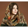 PAVLOVO POSAD RUSSIAN SHAWL 148x148 cm 58x58" 100% Wool Scarf Wrap 1369-10