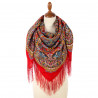 AUTHENTIC RUSSIAN PAVLOVO POSAD SHAWL 110x110 cm SCARF ITALIAN 100% WOOL DRESS WRAP 2178-5