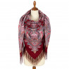 PAVLOVO POSAD RUSSIAN SHAWL 146x146 cm 57x57" 100% Wool Women's Scarf Wrap Silk Fringe 1916-6