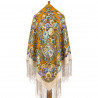 ORIGINAL PAVLOVO POSAD RUSSIAN SHAWL 148x148 cm 58x58" 100% Wool Scarf Wrap Pavlovoposadskiy platok 2061-16