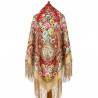ORIGINAL PAVLOVO POSAD RUSSIAN SHAWL 148x148 cm 58x58" 100% Wool Scarf Wrap Pavlovoposadskiy platok 2061-5