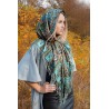 PAVLOVO POSAD RUSSIAN SHAWL 125x125 cm 49x49" 100% Wool Scarf Wrap Silk Fringe 598-52