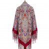ORIGINAL PAVLOVO POSAD RUSSIAN SHAWL 148x148 cm 58x58" 100% Wool Scarf Wrap Pavlovoposadskiy platok 1988-5