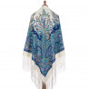 ORIGINAL PAVLOVO POSAD RUSSIAN SHAWL 148x148 cm 58x58" 100% Wool Scarf Wrap Pavlovoposadskiy platok 970-0