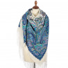 ORIGINAL PAVLOVO POSAD RUSSIAN SHAWL 148x148 cm 58x58" 100% Wool Scarf Wrap Pavlovoposadskiy platok 970-0