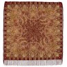 PAVLOVO POSAD RUSSIAN SHAWL 125x125 cm 49x49" 100% Wool Scarf Wrap Silk Fringe 598-56