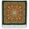 PAVLOVO POSAD RUSSIAN SHAWL 148x148 cm 58x58" 100% Wool Scarf Wrap 1369-10